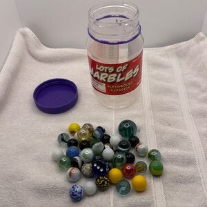 Mix Vintage Lot Of Marbles